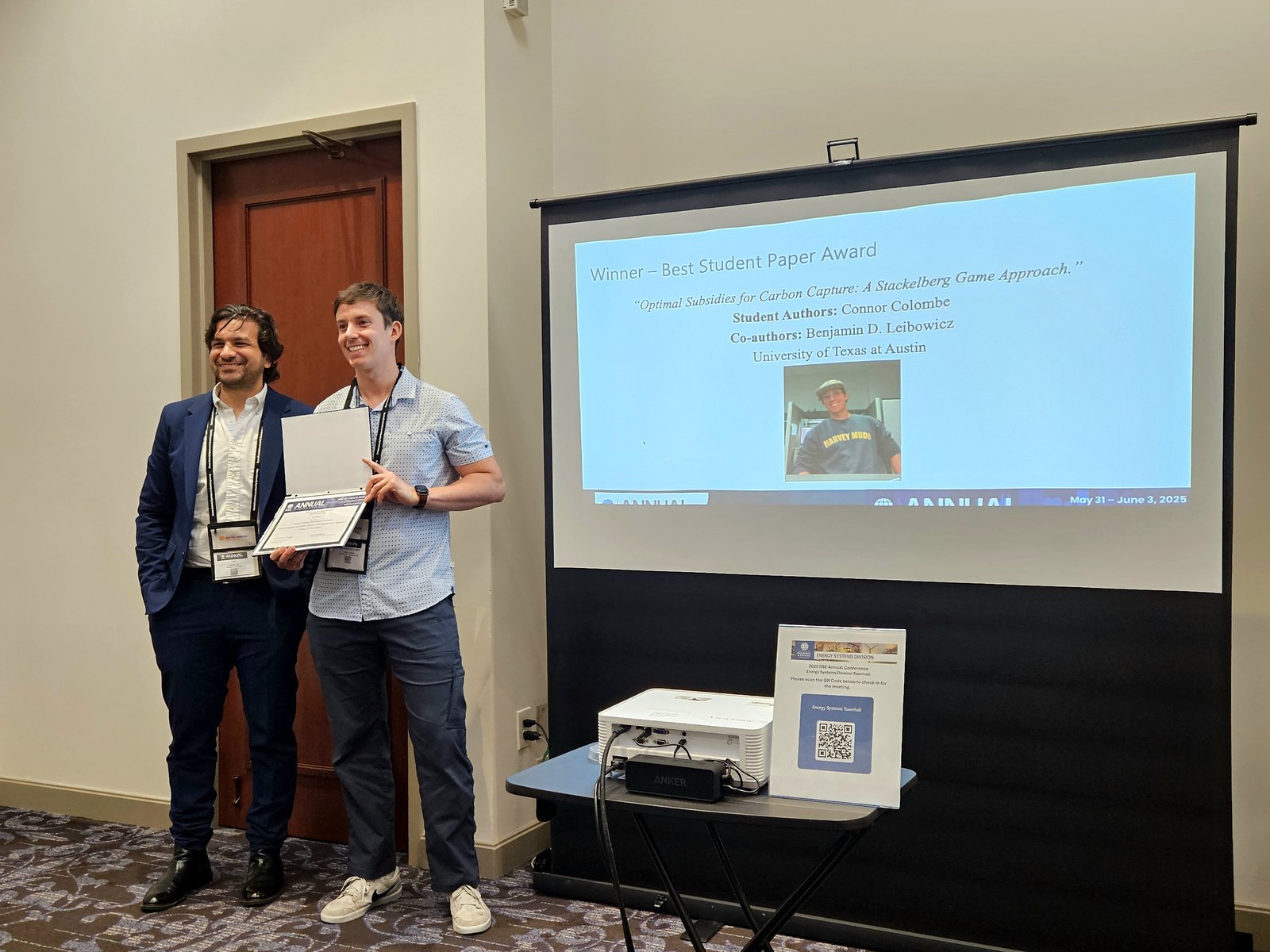 IISE Award Presentation